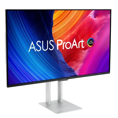 Asus ProArt Display OLED PA32UCDM Professional Monitor, 32 '', 4K UHD (3840 x 2160), QD-OLED, Ultra-slim, 240Hz, 0.1ms, Auto Calibration, HDR-10, HLG, Dolby Vision, 99% DCI-P3, DE< 1, Thunderboltї4 PD 96W, Calman Ready, ColourSpace Integration, Ergonomic