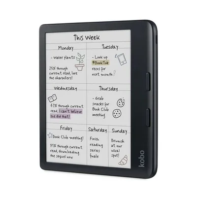Електронен четец Kobo Libra Colour 7" E Ink Kaleido, 1680x1264, 32GB, IPX8, Black