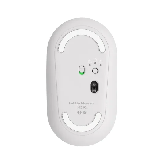 LOGITECH M350S Pebble 2 Bluetooth Mouse - TONAL WHITE