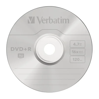 DVD диск Verbatim DVD+R AZO 4.7GB 16x, Matt Silver Surface (10 броя)