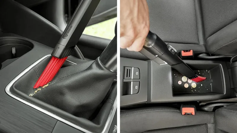 Накрайник за прахосмукачка Bosch BHZUKYDN – за клавиатури и чекмеджета, съвместим с Unlimited S8, Unlimited 7 и Unlimited S6, с интегрирано осветление