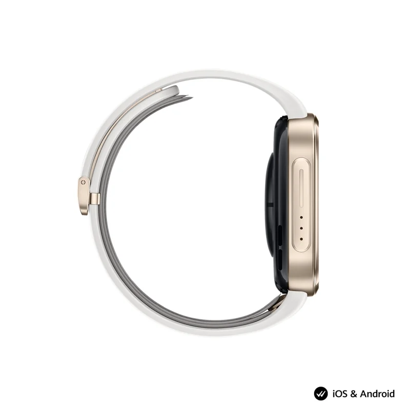 Смарт часовник HUAWEI – Watch D3 Riva-B19, 1.92" AMOLED LTPO, Gold, HarmonyOS, 540 mAh (с Huawei FreeBuds 7i, бели)