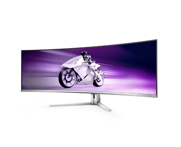 Philips 49M2C8900L, 48.9" QD-OLED Curved 1800R, 5120x1440@144Hz, 0.03 GtG, 1000cd m/2, 1.000.000:1, Mega Infinity DCR, Adaptive Sync, FlickerFree, Blue Light Soft., 7.5Wx4+DTS, Tilt, Height Adjust, Swivel, 2xHDMI, DP, USB hub