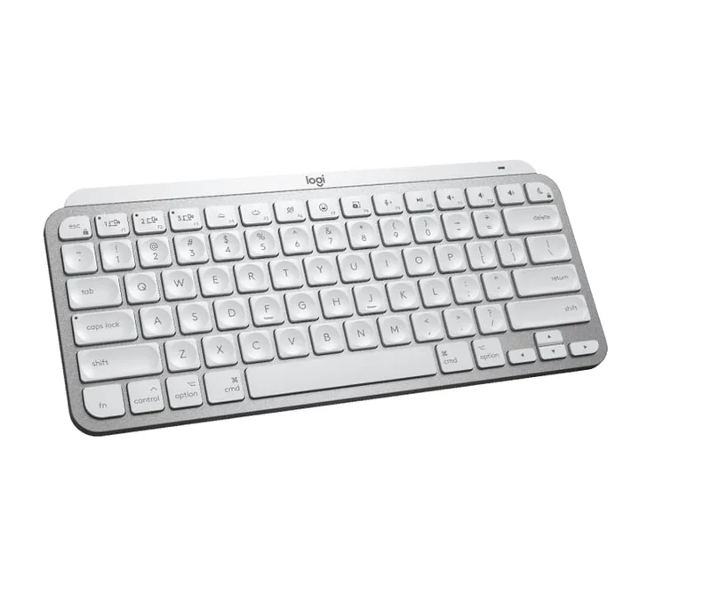 Клавиатура Logitech MX Keys Mini for Mac – Pale Grey, безжична, подсветка, US Intl