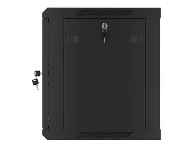 Lanberg rack cabinet 19" wall-mount 9U/600x450 with perforated door black (flat pack)