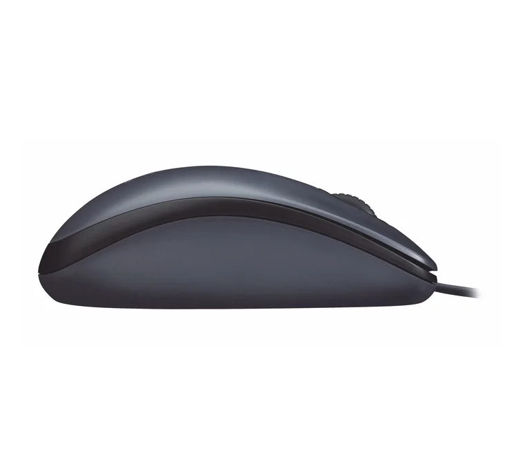 Мишка Logitech M90 с кабел, USB, сив