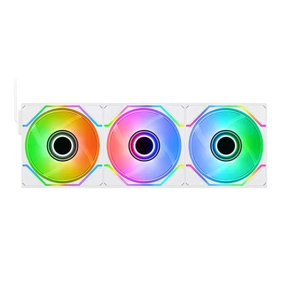 Thermaltake SWAFAN Infinity EX12 ARGB PC Cooling Fan TT Premium Edition 3 Fan Pack White