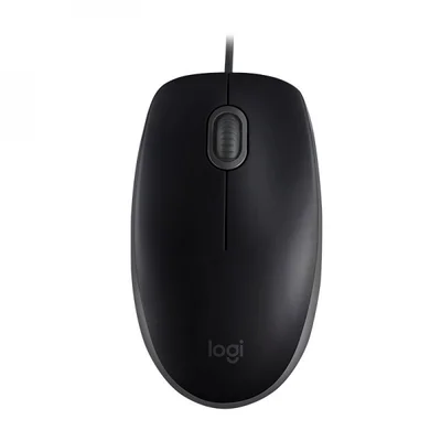 Мишка Logitech B110 Silent, черна, USB