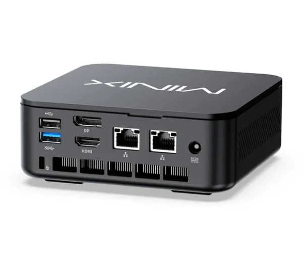 MiniX NGC NR660LP AMD Ryzen 5 6600H, 16GB DDR5, 512GB SSD, Dual LAN, Dual HDMI, USB-C, Windows 11 Pro