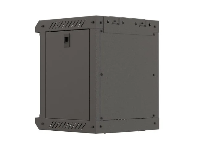 Lanberg rack cabinet 10" wall-mount 6U/300x300 (flat pack) with glass door black