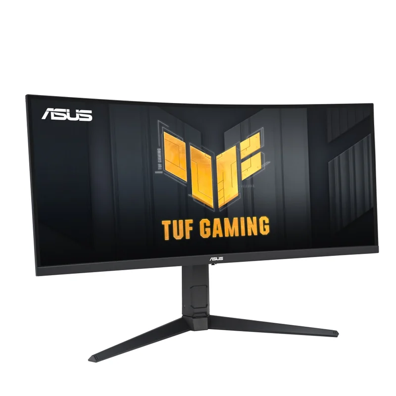 Asus TUF Gaming VG34VQL3A Curved Gaming, 34 " WQHD (3440 x 1440), 180Hz, 1500R, Curved design, Extreme Low Motion Blur, Freesync Premium Pro, 1ms (GTG),125% sRGB, DisplayHDR 400 , DisplayWidget, Black
