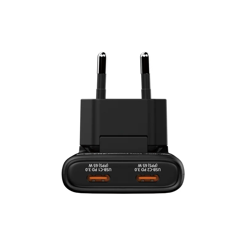 Verbatim Fold 'n' Go GaN Charger 65W EU plug Black