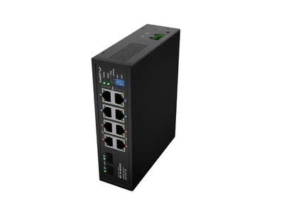 Суич LANBERG ILGE-8P-2S-120 10 порта PoE++ 4xBT 4xAT 2xSFP DIN, неуправляем, Gigabit Ethernet