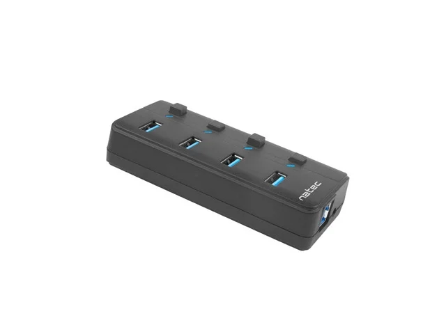 USB хъб NATEC Mantis 2 4-порта USB 3.0 с On/Off и AC адаптер