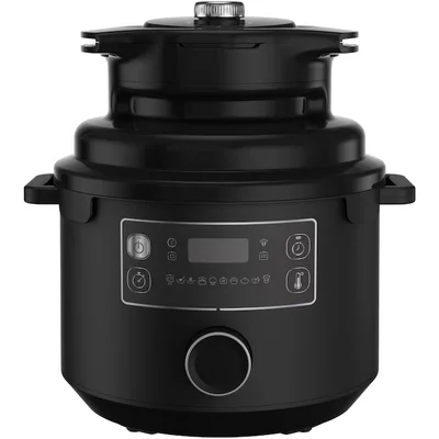 Капак за готвене с горещ въздух Tefal LF101810 Turbo Crisp, 1600W, 6l, керамично покритие, черен