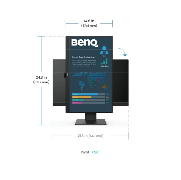 BenQ BL2486TC LED MONITOR BL2486TC BLACK