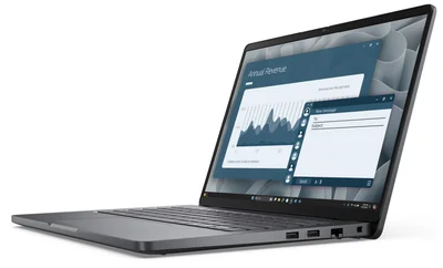Лаптоп Dell Pro 14 PC14255, AMD Ryzen 5 PRO 230, 14" FHD+ IPS, 16GB RAM, 512GB SSD, AMD Radeon 760M, Windows 11 Pro, Magnetite