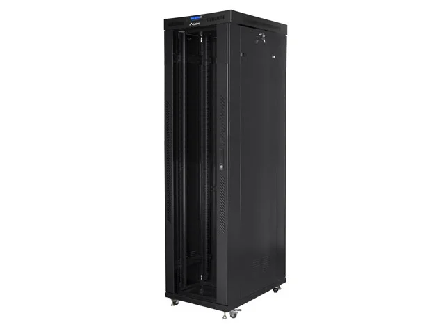 Lanberg rack cabinet 19" free-standing 47U/800x1000 (flat pack) with glass door lcd black v2