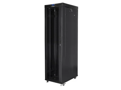 Lanberg rack cabinet 19" free-standing 47U/800x1000 (flat pack) with glass door lcd black v2
