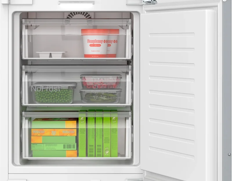 Bosch KIN96ADC0 SER6, BI fridge-freezer XL, NoFrost freezer, C, 193,5cm, 290l(215+75), 34dB(B), IC, VitaFresh XXL 0°, EcoAirflow, bottle shelf, Door Open Alarm, SoftClose flat hinge