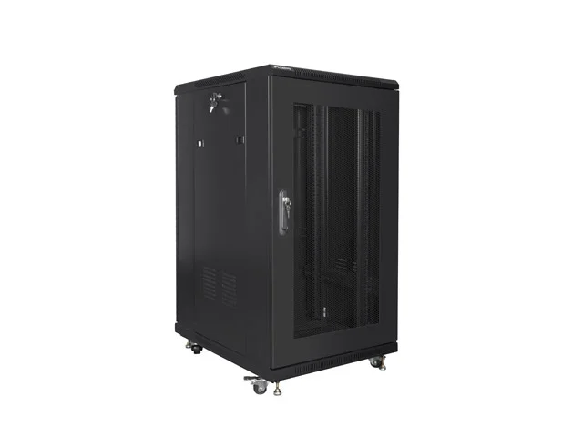 Lanberg rack cabinet 19" free-standing 22U/600x800 (flat pack) with mesh door black