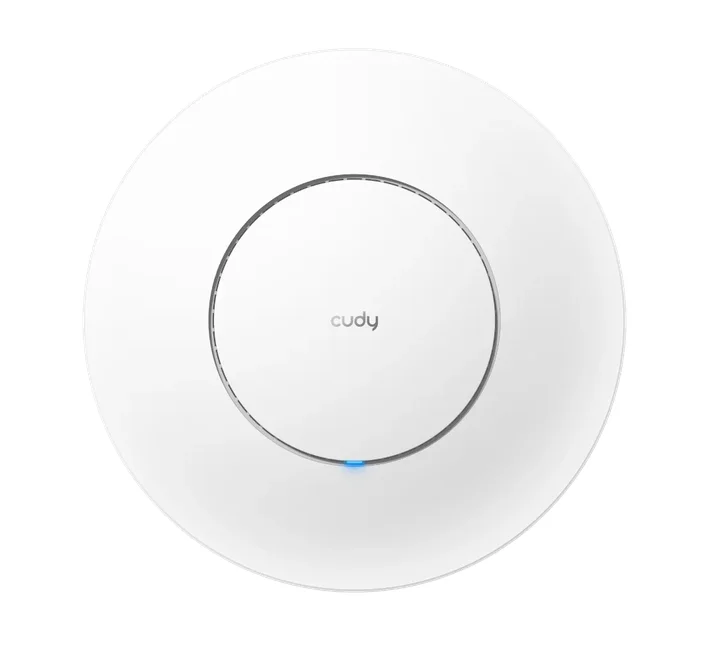 Cudy AP3000 Wi-Fi 6 2.5G Access Point AX3000 Dual Band Ceiling Mount Wi-Fi 6 Access Point, Chipset MT7981, 802.11ax/ac/a/b/g/n, 2402Mbps at 5GHz + 574Mbps at 2.4GHz, 1 x 2.5G RJ45 Port, MU-MIMO, Support 12V DC or 802.3at PoE or Passive PoE, Internal Ant