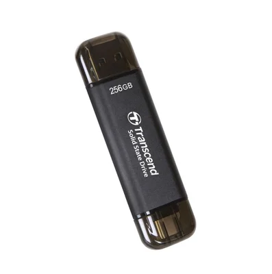Transcend 256GB, External SSD, ESD310C, USB 10Gbps, Type C/A, Black