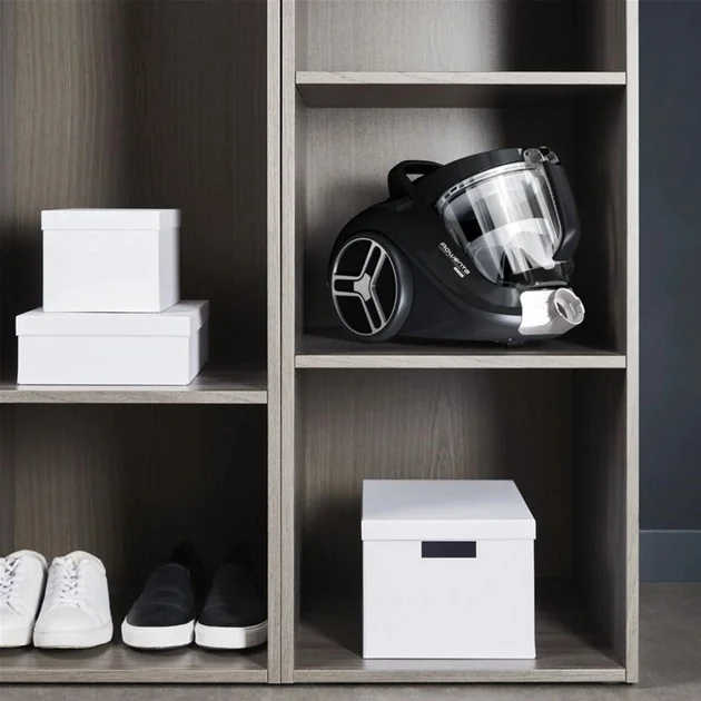 Rowenta RO4B75EA Compact Power XXL, Black, 900W, 2.5L, 75 dB, 2in1 crevice, parquet, upholstery, mini turbo, precizion flex crevice
