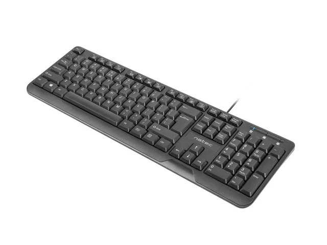 Клавиатура NATEC Trout, US Layout, Slim, Черна