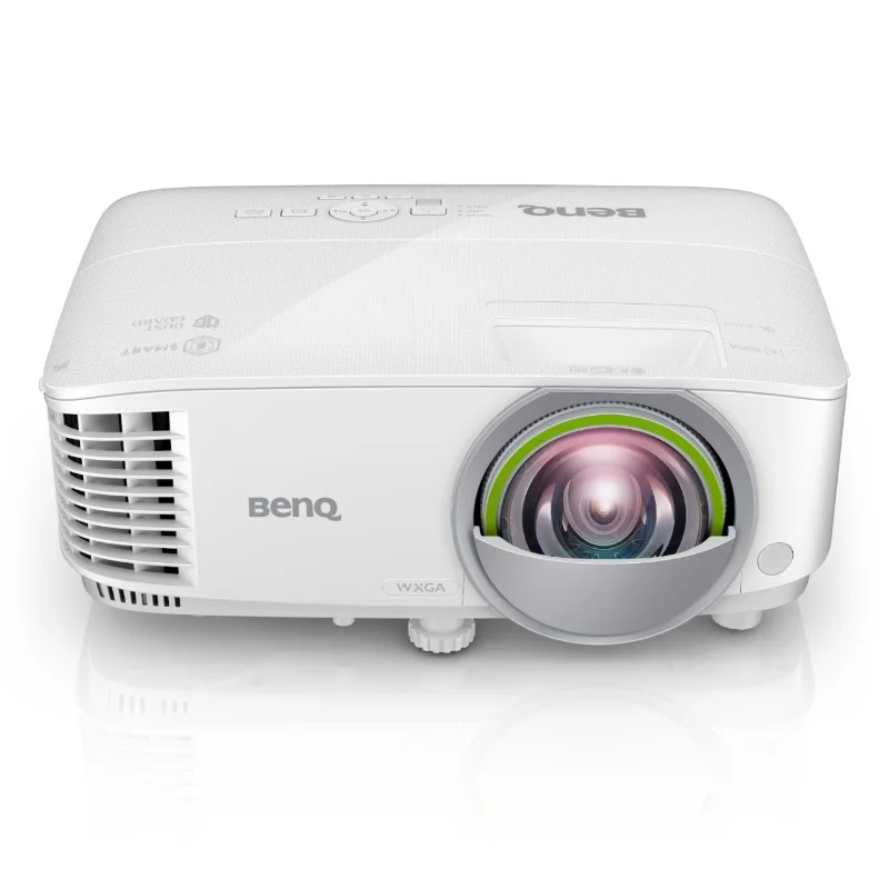 BenQ EW800ST, Short Throw, Wireless Android-based Smart Projector, DLP, WXGA (1280x800), 16:10, 3300 Lumens, 20000:1, Speaker 2W, USB Reader for PC-Less Presentations, Built-in Firefox, LAN, BT 4.0, Dual Band WiFi, 3D, Lamp 200W, up to 15000 hrs, White