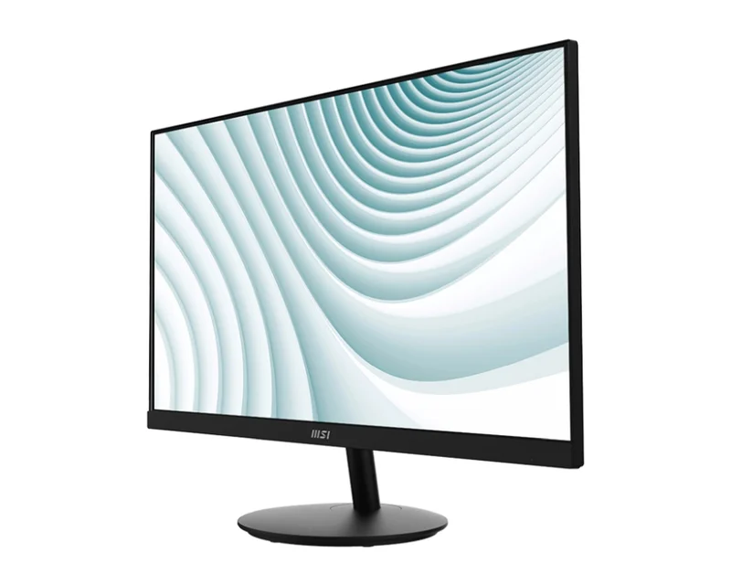 MSI PRO MP271A, 27", 1ms, 100Hz, IPS, 1920x1080 (FHD), 16:9, FLAT, Display Kit App, Adaptive-Sync, EyesErgo, Less Blue Light, 108% SRGB, AG, 300 nits, 1000:1, DP(1.2a), HDMI 1.4b, VGA, Line-in, Speakers 2x2W, Tilt, VESA, Black, 3.9kg