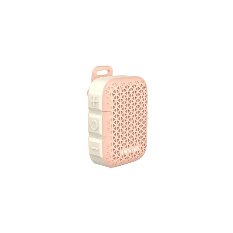 Тонколона HiFuture Pocket S Pink Bluetooth 5.4, 5W, IPX7, до 8 ч, TWS, магнитен клипс