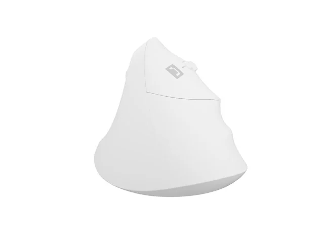 Мишка вертикална безжична Natec Crake 2, 2400 DPI, Bluetooth 5.2 + 2.4 GHz, бяла