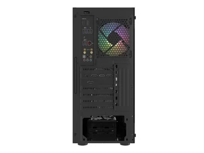 Кутия за компютър Fury Shobo SH4F RGB Middle Tower, прозорец, черна