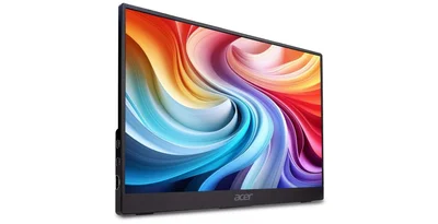 Acer PM161QB1bmiuux, 15.6'' FHD (1920x1080), IPS, 60Hz, 4ms (GTG), 100M:1, 250 nits, AdaptiveSync, HDMI 1.4, 2x USB Type-C, Audio Out, 2x1W Speakers, BlueLightShield, Portable, Kickstand, VESA, Energy Class D, Black, 2Y