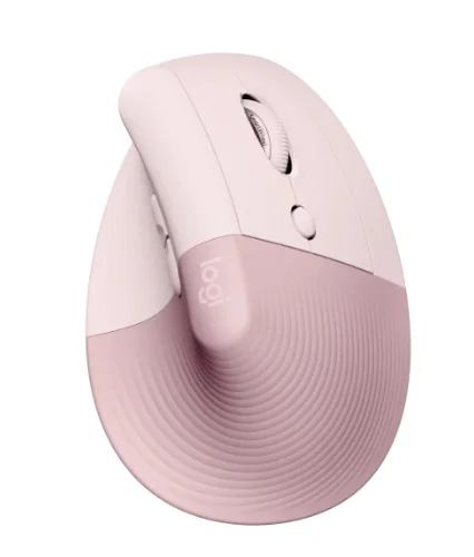 Мишка Logitech Lift вертикална ергономична розова