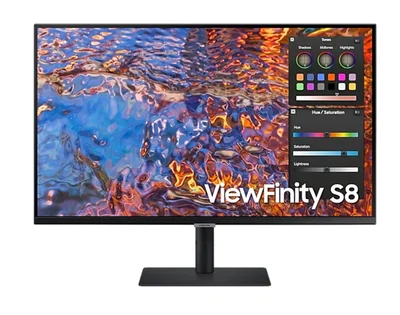 Samsung 32B800 32" IPS LED, 60 Hz, 5 ms GTG, 3840x2160, 300 cd/m2, Flicker Free, PBP, PIP, USB-C 90W, 3xUSB 3.0, Display Port 1.4, 2xHDMI 2.2, Black + Logitech MK250 - Graphite - USINTL