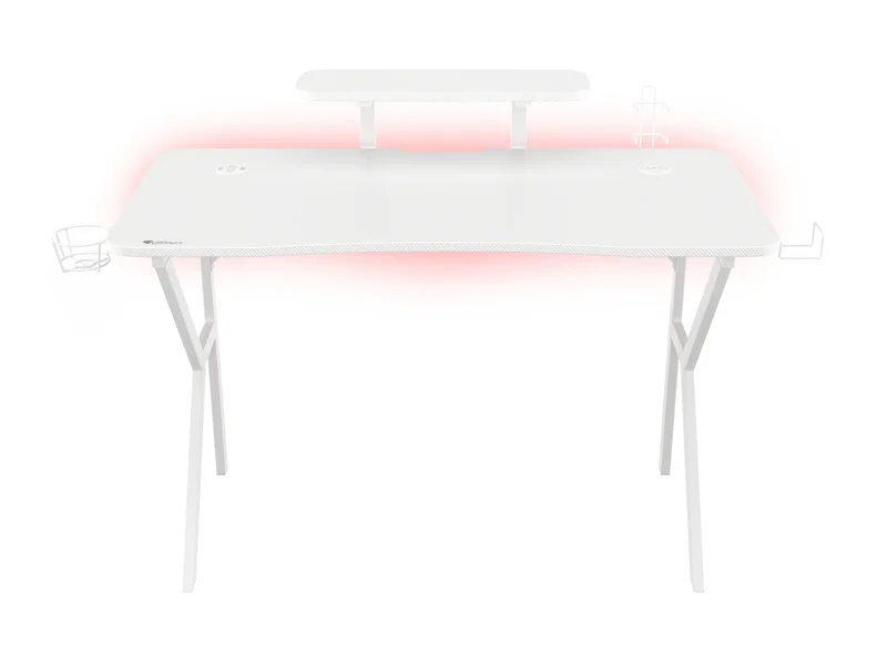 Геймърско бюро Genesis Holm 320 RGB, бяло