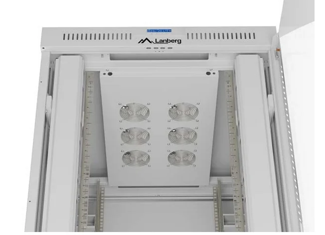 Lanberg Rack Cabinet 19" Free-Standing 47U/800X1000 (FlAT Pack) With Glass Door LCD Grey V2