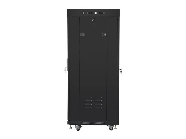 Lanberg rack cabinet 19" free-standing 27U/600x600 (flat pack) with mesh door lcd black v2