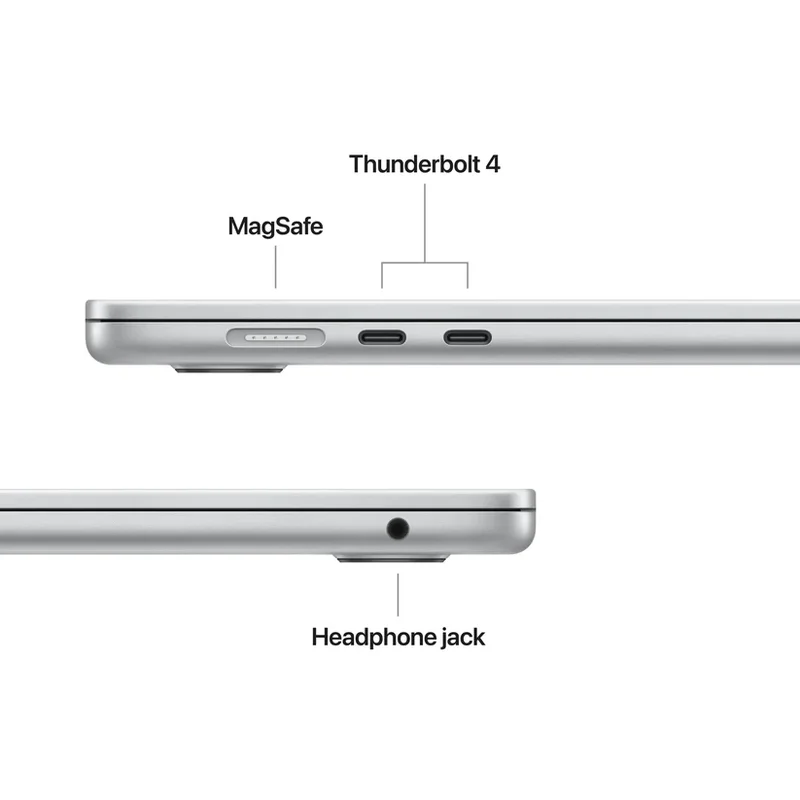 Apple MacBook Air 15.3: with Liquid Retina,M5 chip (10-core CPU), 16GB, 512GB SSD, M5 10-core GPU, macOS, Silver, INT keyboard