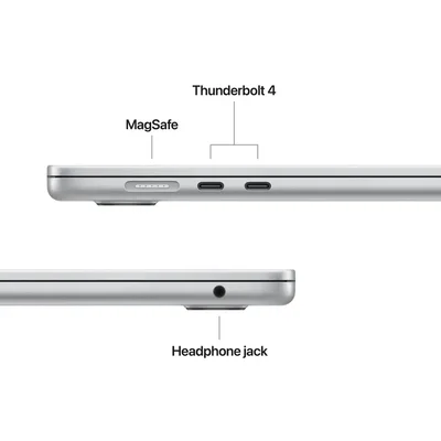 Apple MacBook Air 15.3: with Liquid Retina,M5 chip (10-core CPU), 16GB, 512GB SSD, M5 10-core GPU, macOS, Silver, INT keyboard