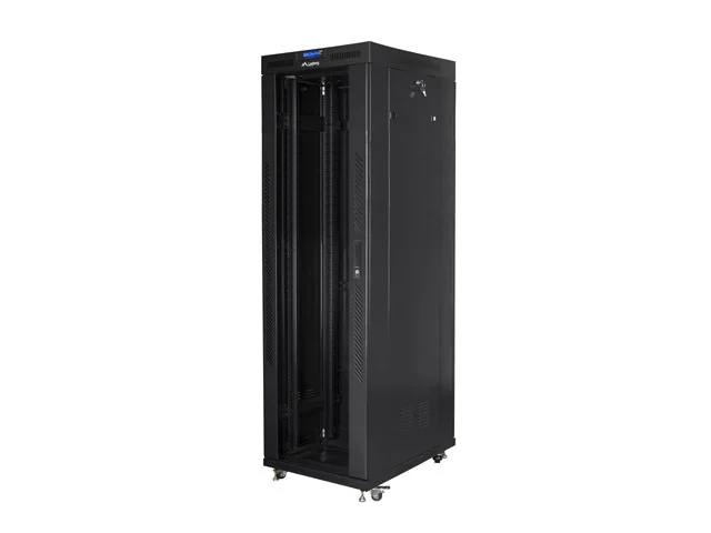 Lanberg rack cabinet 19" free-standing 42U/800x800 (flat pack) with glass door lcd black v2