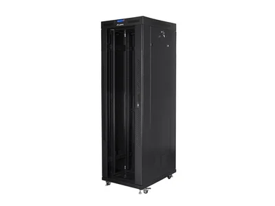 Lanberg rack cabinet 19" free-standing 42U/800x800 (flat pack) with glass door lcd black v2
