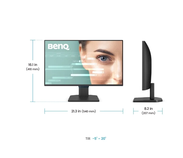BenQ GW2490C 23.8W WORK &  ENTERTAINMENT DISPLAY GW2490C BLACK