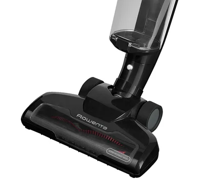 Rowenta RH6545WH, AIR FORCE EXTREME, cyclonic technology, 14.4V  lithium ion battery, up to 30 min. running time, 5 h recharging time, Head with LED, dust container capacity: 0.65 L, 80 dB(A), black