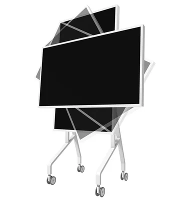 Neomounts Move Go Flip Rotational Mobile Floor Stand for Samsung Flip 55" en 65" (fast install, height adjustable)