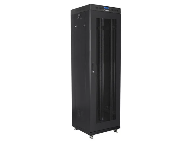 Lanberg rack cabinet 19" free-standing 42U/600x600 (flat pack) with mesh door lcd black v2