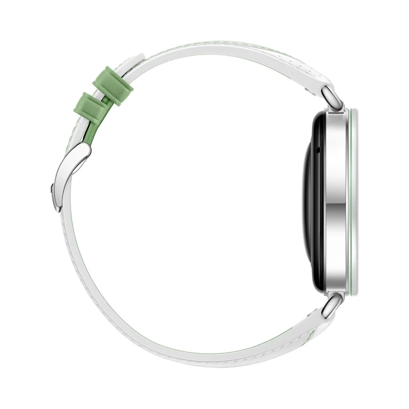Смарт часовник HUAWEI Watch GT 7 Konsu-B39LG, 1.32" дисплей, бяла и зелена кожена каишка + HUAWEI Freebuds SE 4 ANC, бели