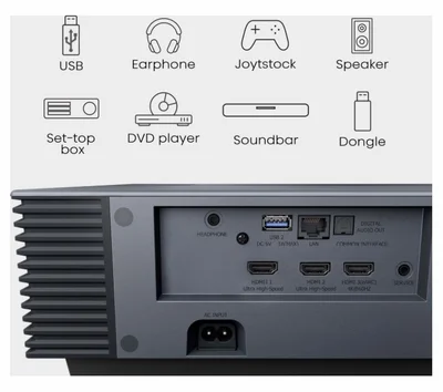 Hisense projector PX3-PRO Home Cinema, 3000;1,3x HDMI,1x LAN, Black